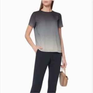 Theory Gradient Blue and Gray Short Sleeve Tee